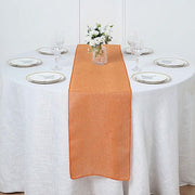 14"x108" Faux Burlap Polyester Table Runner