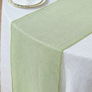 14"x108" Faux Burlap Polyester Table Runner