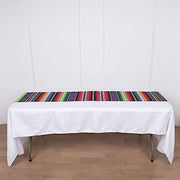 14"x108" Mexican Table Runner with Tassels Fiesta Party Linens - Assorted RUN_FSTA_PURP