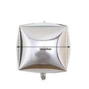 14"x14" 4D Cube Mylar Foil Balloon - Black