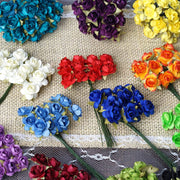 144 Mini Paper Roses Craft Flowers