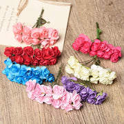 144 Mini Paper Roses Craft Flowers