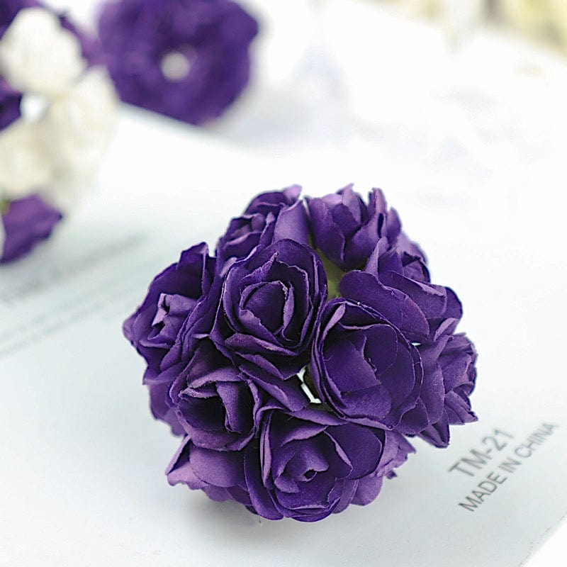 144 Mini Paper Roses Craft Flowers