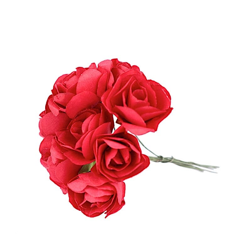 144 Mini Paper Roses Craft Flowers