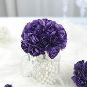 144 Mini Paper Roses Craft Flowers FLO_PAP_ROS_PURP