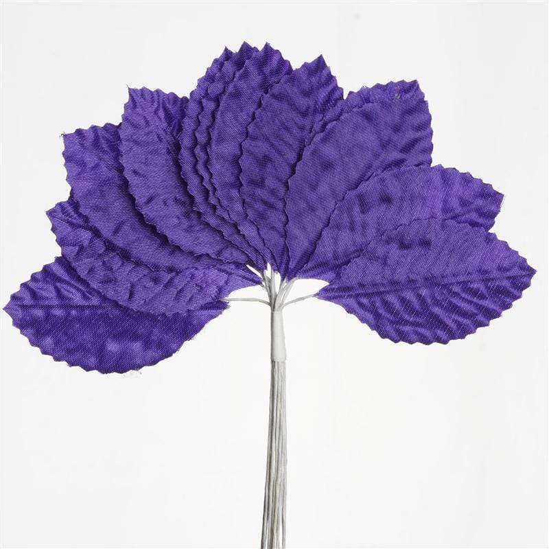 144 Silk Craft Leaves Wedding Party DIY Decorations FLO_LF20_PURP