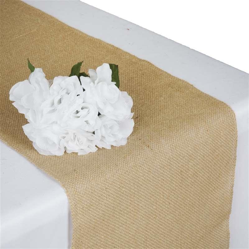 14x108" Burlap Table Top Runner Wedding Decorations