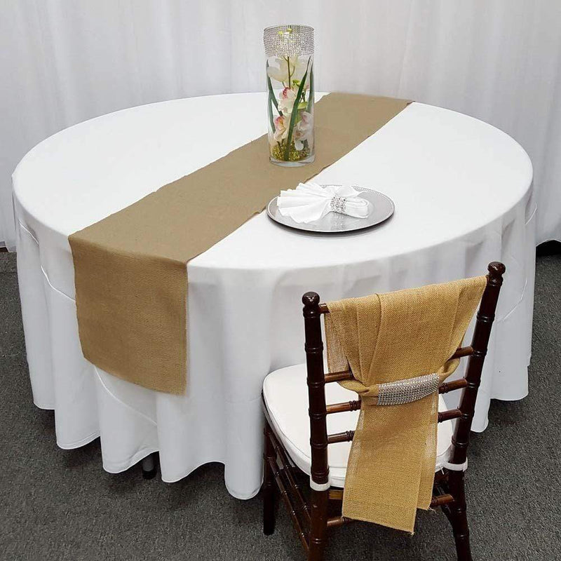 14x108" Burlap Table Top Runner Wedding Decorations