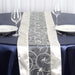 14x108" Embroidered Table Runner Wedding Decorations RUN_EMB_IVR