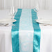 14x108" Embroidered Table Runner Wedding Decorations RUN_EMB_TURQ