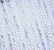 15 ft Ceiling Drape Curtain Crystal Beaded Backdrop - Iridescent BKDP_CEIL_CLR_15