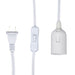 15 ft Hanging Pendant Light Cord Extension with Switch - White LED_LANT_CORD