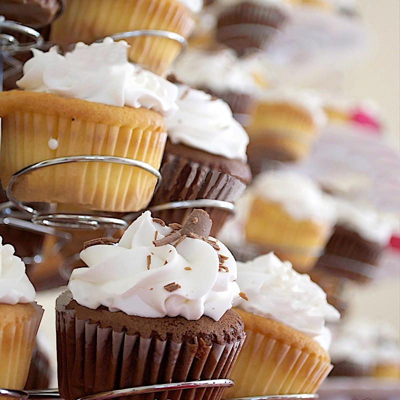 15" tall 5 Tier Metal Cupcake Holder Dessert Stand - Silver CAKE_MET_003_L_SILV