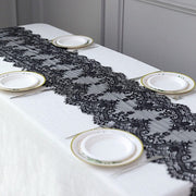 15" x 117" Premium Lace Table Runner with Scalloped Edges