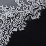 15" x 117" Premium Lace Table Runner with Scalloped Edges