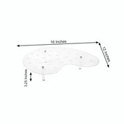 16" Acrylic Mini Ice Cream Cone Holder Party Favor Display Stand - Clear DSP_TR0003_16_CLR