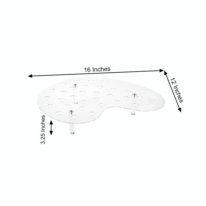 16" Acrylic Mini Ice Cream Cone Holder Party Favor Display Stand - Clear DSP_TR0003_16_CLR