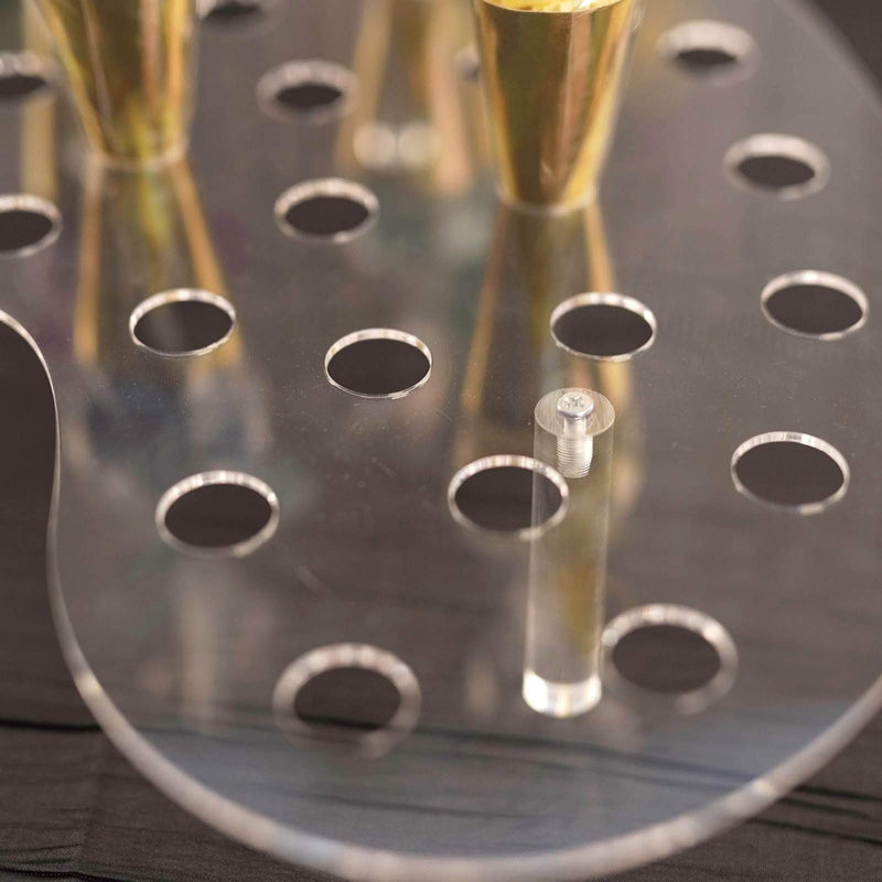 16" Acrylic Mini Ice Cream Cone Holder Party Favor Display Stand - Clear DSP_TR0003_16_CLR