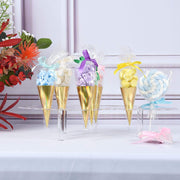 16" Acrylic Mini Ice Cream Cone Holder Party Favor Display Stand - Clear DSP_TR0003_16_CLR