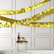 16 feet Metallic Foil Fringe Tassels Hanging Garland - Gold PAP_GRLD_007_GOLD