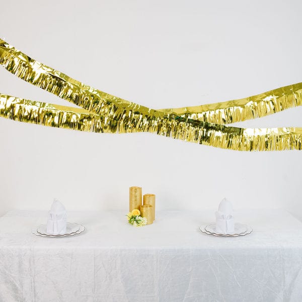 16 feet Metallic Foil Fringe Tassels Hanging Garland - Gold PAP_GRLD_007_GOLD