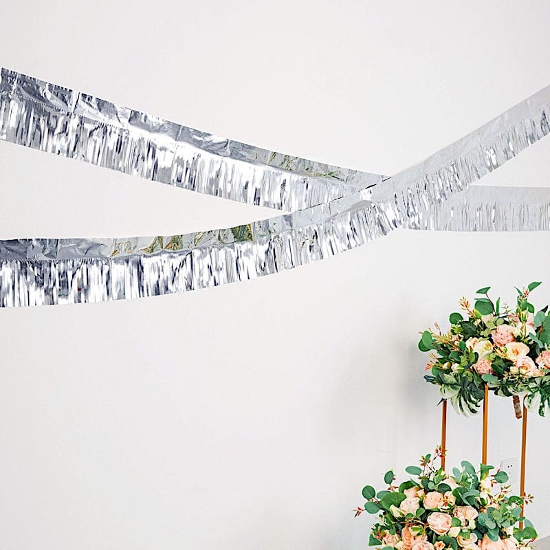 16 ft Metallic Foil Fringe Tassels Hanging Garland