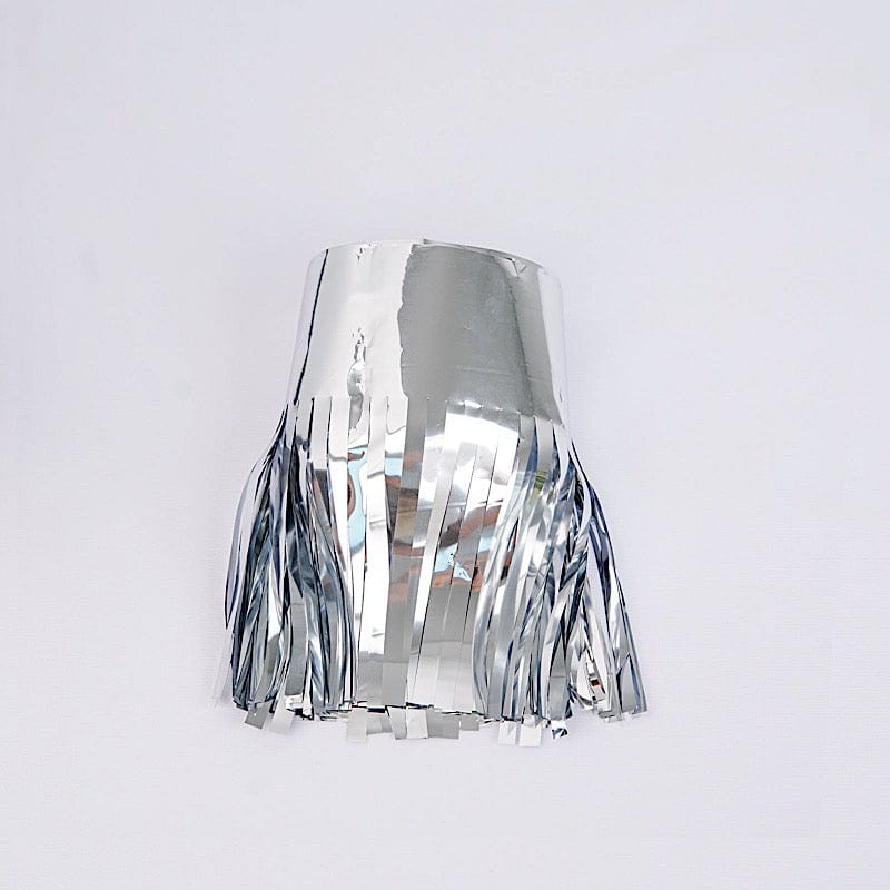 16 ft Metallic Foil Fringe Tassels Hanging Garland PAP_GRLD_007_SILV