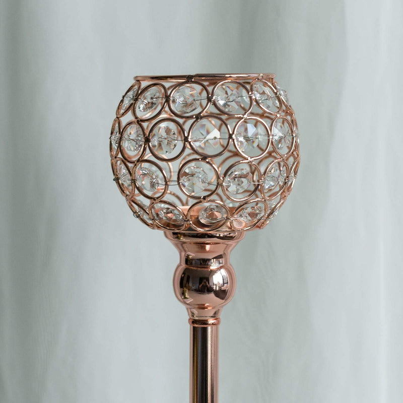 16" tall Beaded Ball Candle Holder Centerpiece