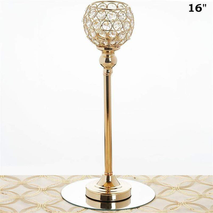 16" tall Beaded Ball Candle Holder Centerpiece