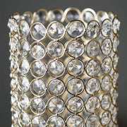 16" tall Faux Crystal Beaded Candle Holder Centerpiece