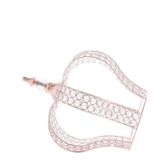 16" tall Metal Crystal Beaded Royal Crown Cake Topper