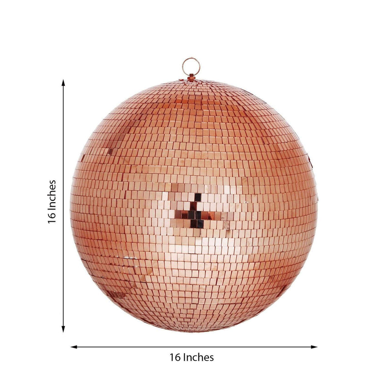 16" wide Glass Mirror Disco Ball Ornament