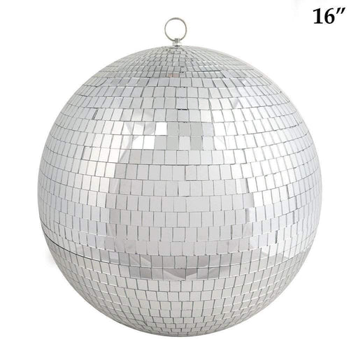 16" wide Glass Mirror Disco Ball Ornament FOAM_BALL_MIR_16