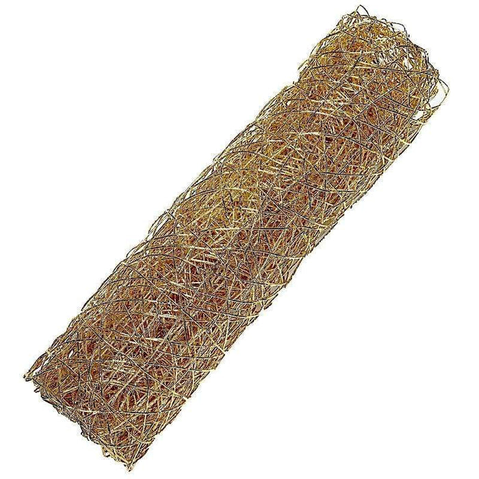 16 x 72 Metallic Wire String Woven Table Runner - Gold