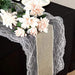 16"x108" Faux Burlap with Lace Table Runner RUN_JUTE03_LACE_063