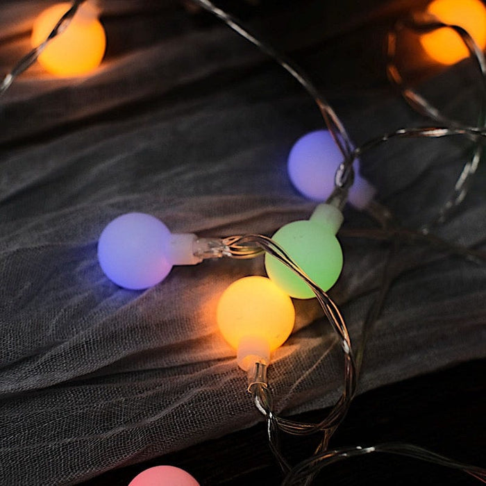 16ft LED Bulbs Battery Operated Fairy String Lights Garland with Remote