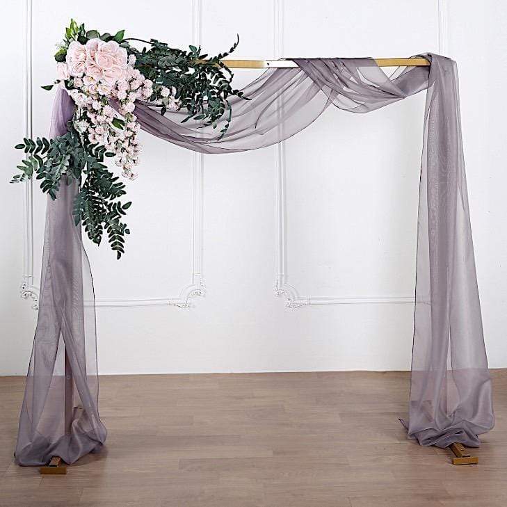 18 ft Sheer Organza Backdrop Curtain Window Drape Panel