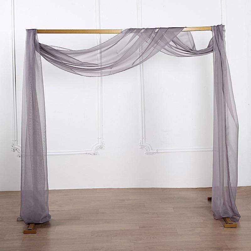 18 ft Sheer Organza Backdrop Curtain Window Drape Panel