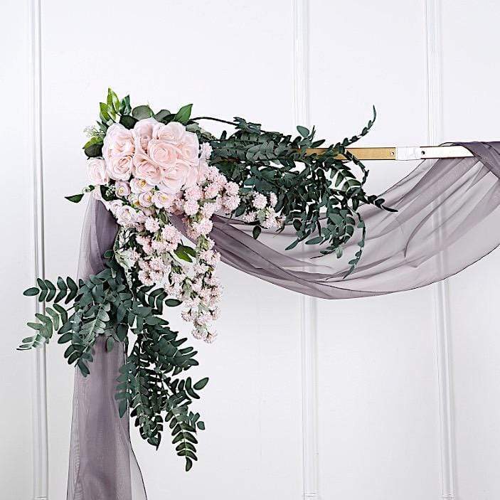 18 ft Sheer Organza Backdrop Curtain Window Drape Panel