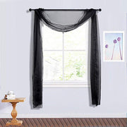 18 ft Sheer Organza Backdrop Curtain Window Drape Panel