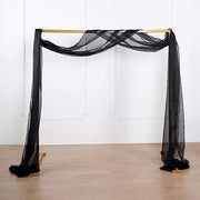 18 ft Sheer Organza Backdrop Curtain Window Drape Panel
