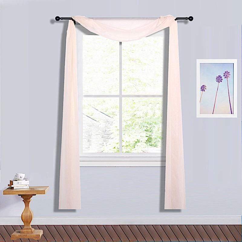 18 ft Sheer Organza Backdrop Curtain Window Drape Panel
