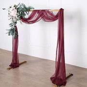 18 ft Sheer Organza Backdrop Curtain Window Drape Panel