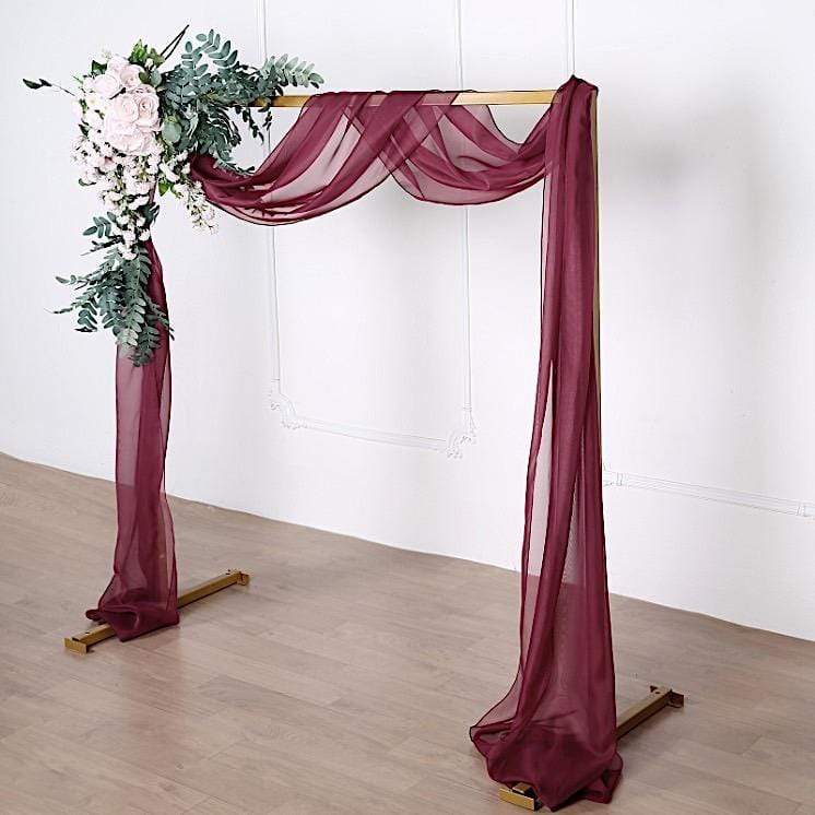 18 ft Sheer Organza Backdrop Curtain Window Drape Panel
