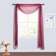 18 ft Sheer Organza Backdrop Curtain Window Drape Panel