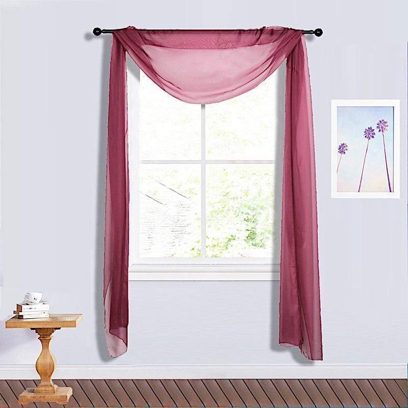 18 ft Sheer Organza Backdrop Curtain Window Drape Panel