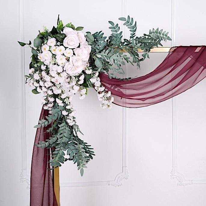18 ft Sheer Organza Backdrop Curtain Window Drape Panel