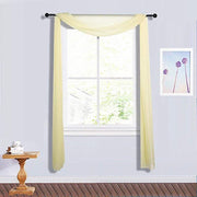 18 ft Sheer Organza Backdrop Curtain Window Drape Panel