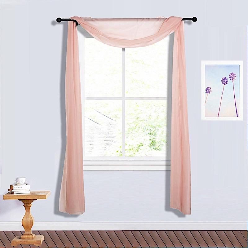 18 ft Sheer Organza Backdrop Curtain Window Drape Panel