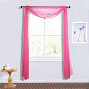 18 ft Sheer Organza Backdrop Curtain Window Drape Panel